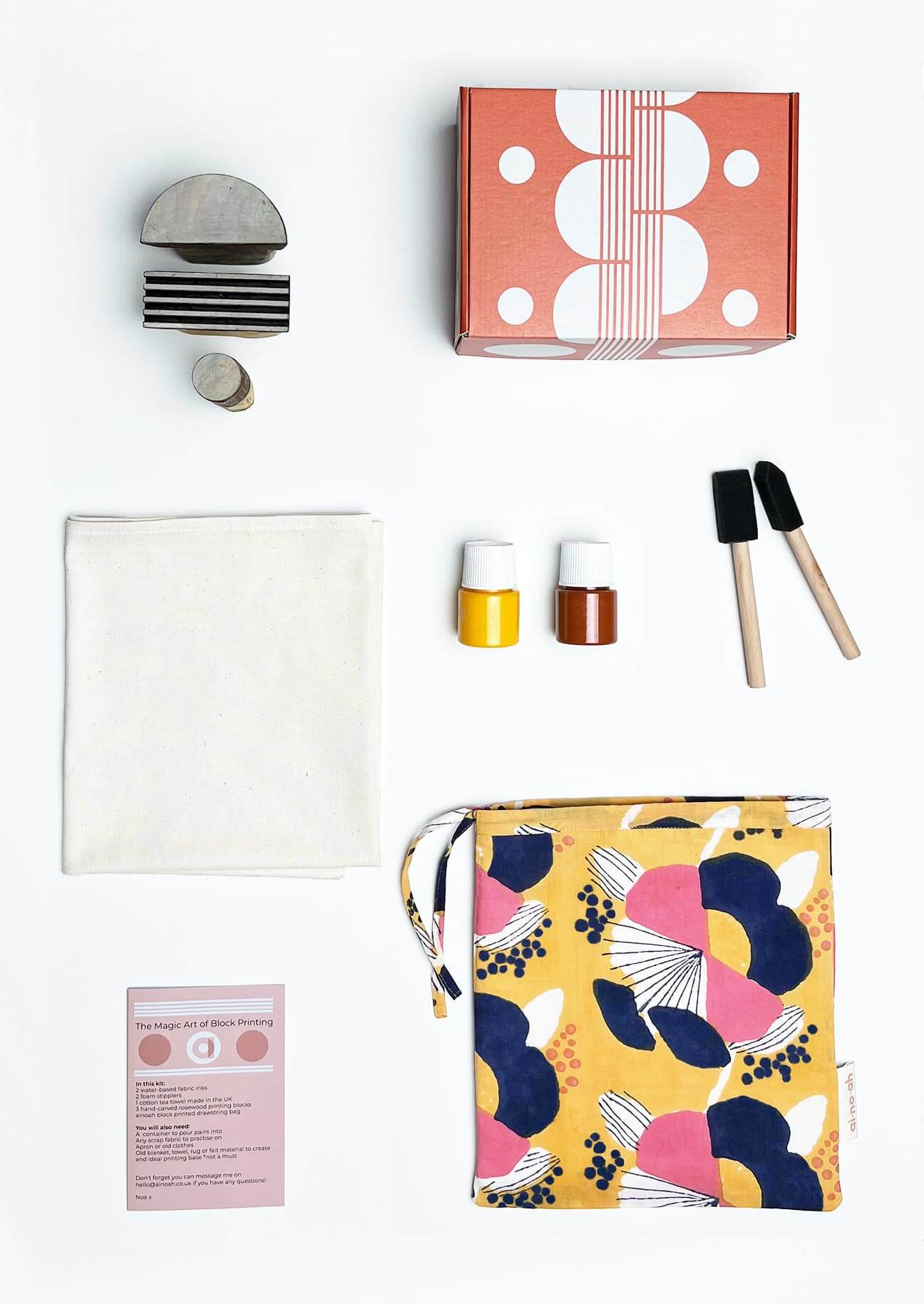 ainoah Block Printing Kit | Ume, Buttercup & Cinnamon