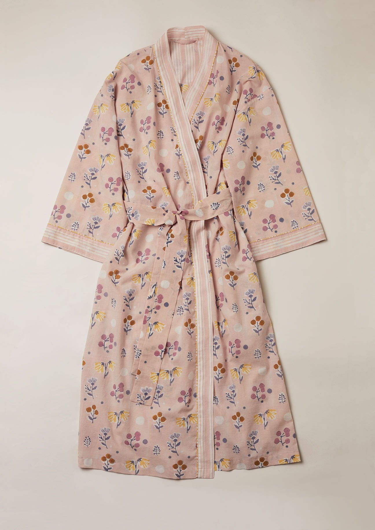 Cotton Kimono | Dressing Gown & Tote Set Handmade In India