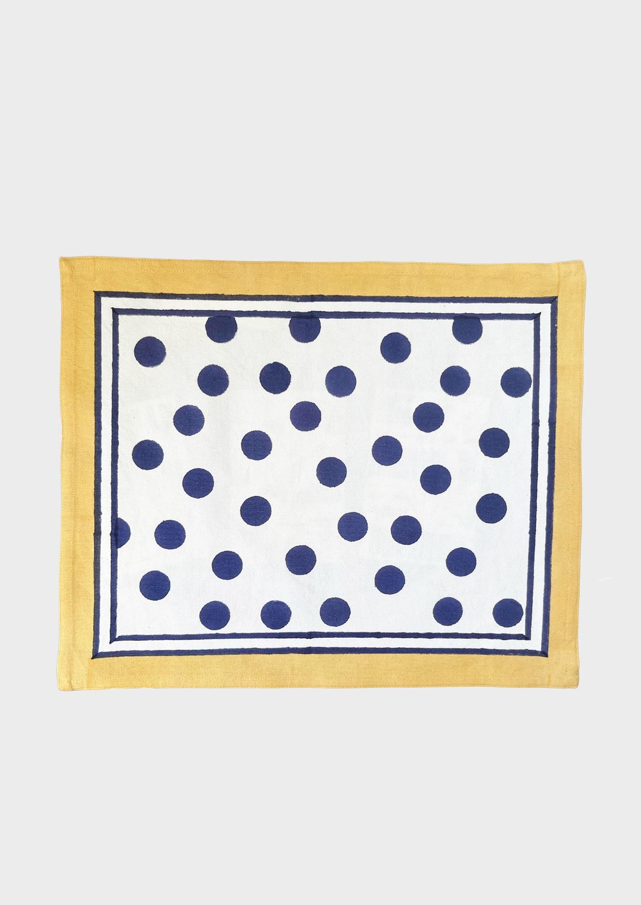 Dot Dot Block Print Tablemat